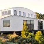 Windows facing the River Derwent bring light and frame differing views