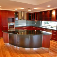 Contemporary kitchen design featuring Jarrah and granite benchtops