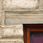 Reclaimed timber window lintel