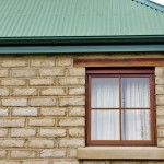 Reclaimed timber window lintels